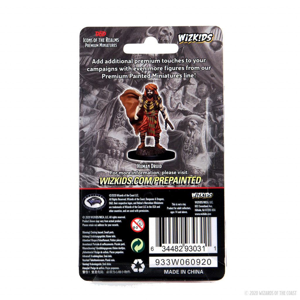 D&D Icons of the Realms Premium Figures - Human Druid Male