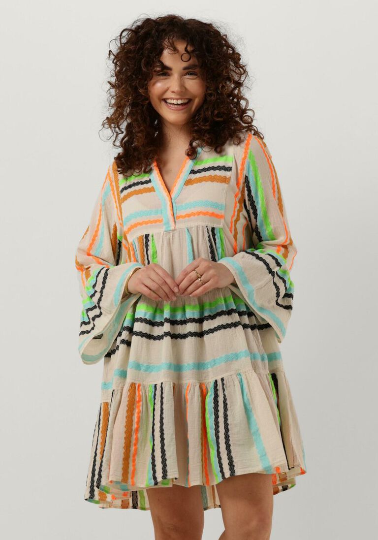 DEVOTION gebroken wit devotion mini jurk ella