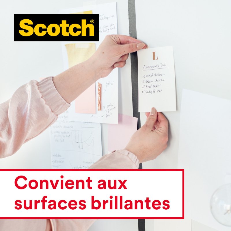 Pack 3 rubans adhésifs Scotch Crystal transparent 33 m + 1 OFFERT