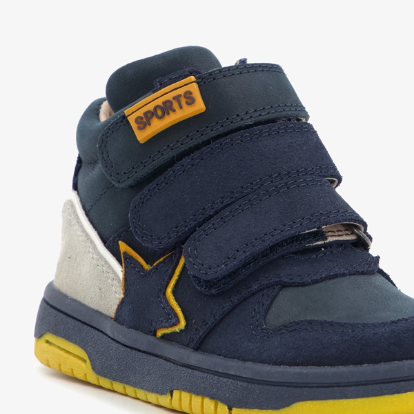 TwoDay hoge leren jongens sneakers blauw