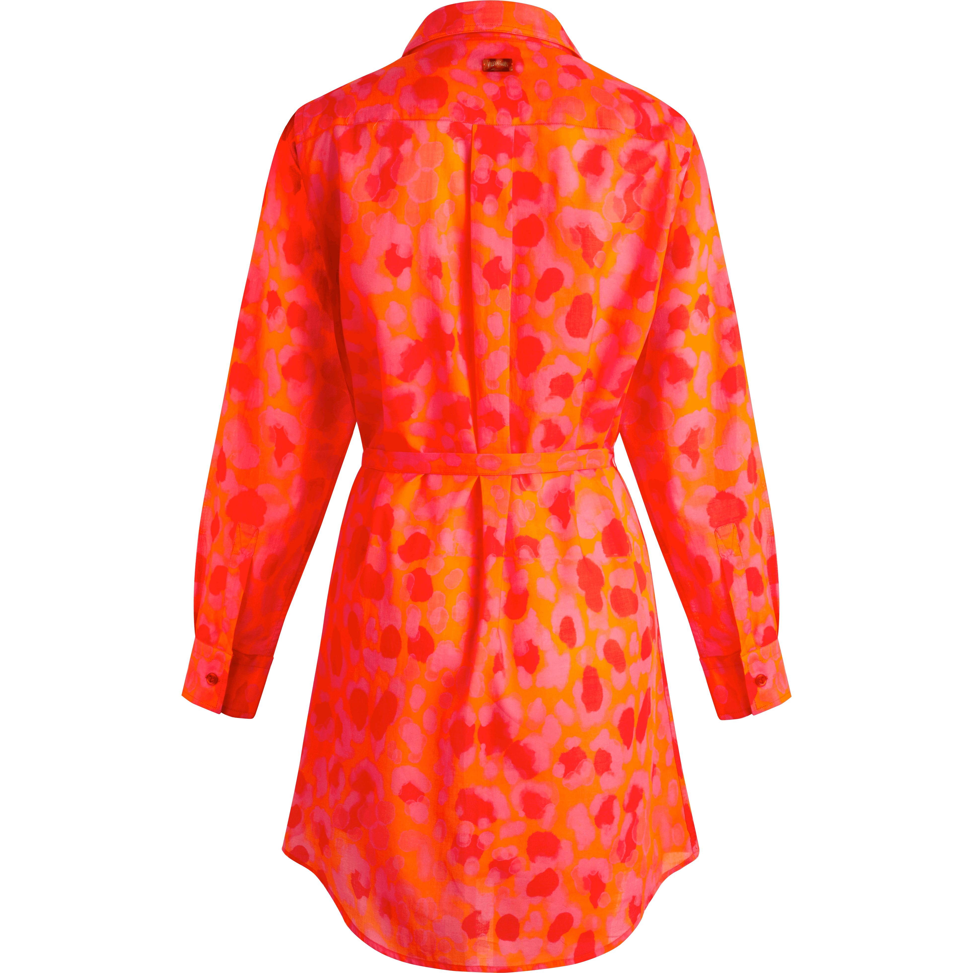 Robe Chemise Coton Organique Femme New Leopard