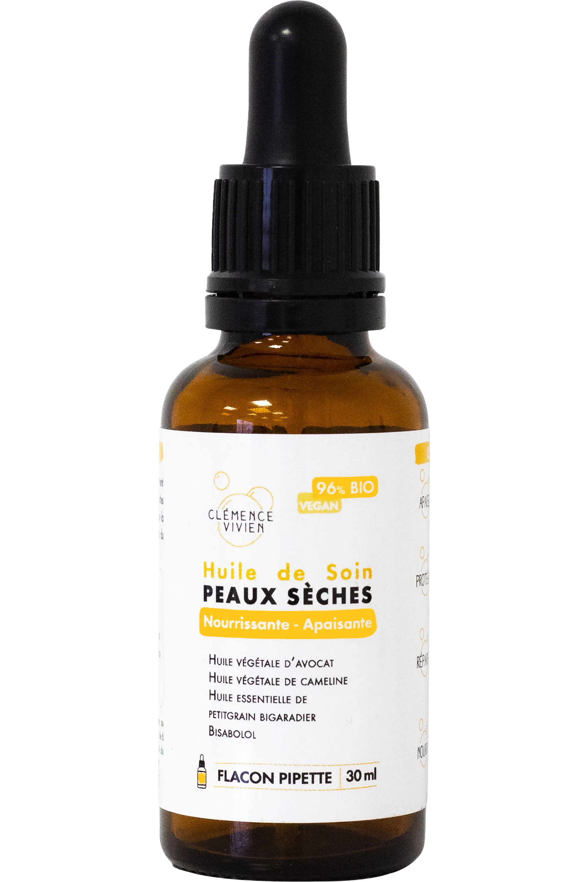 Clémence et Vivien Huile de soin peaux sèches-30 ml