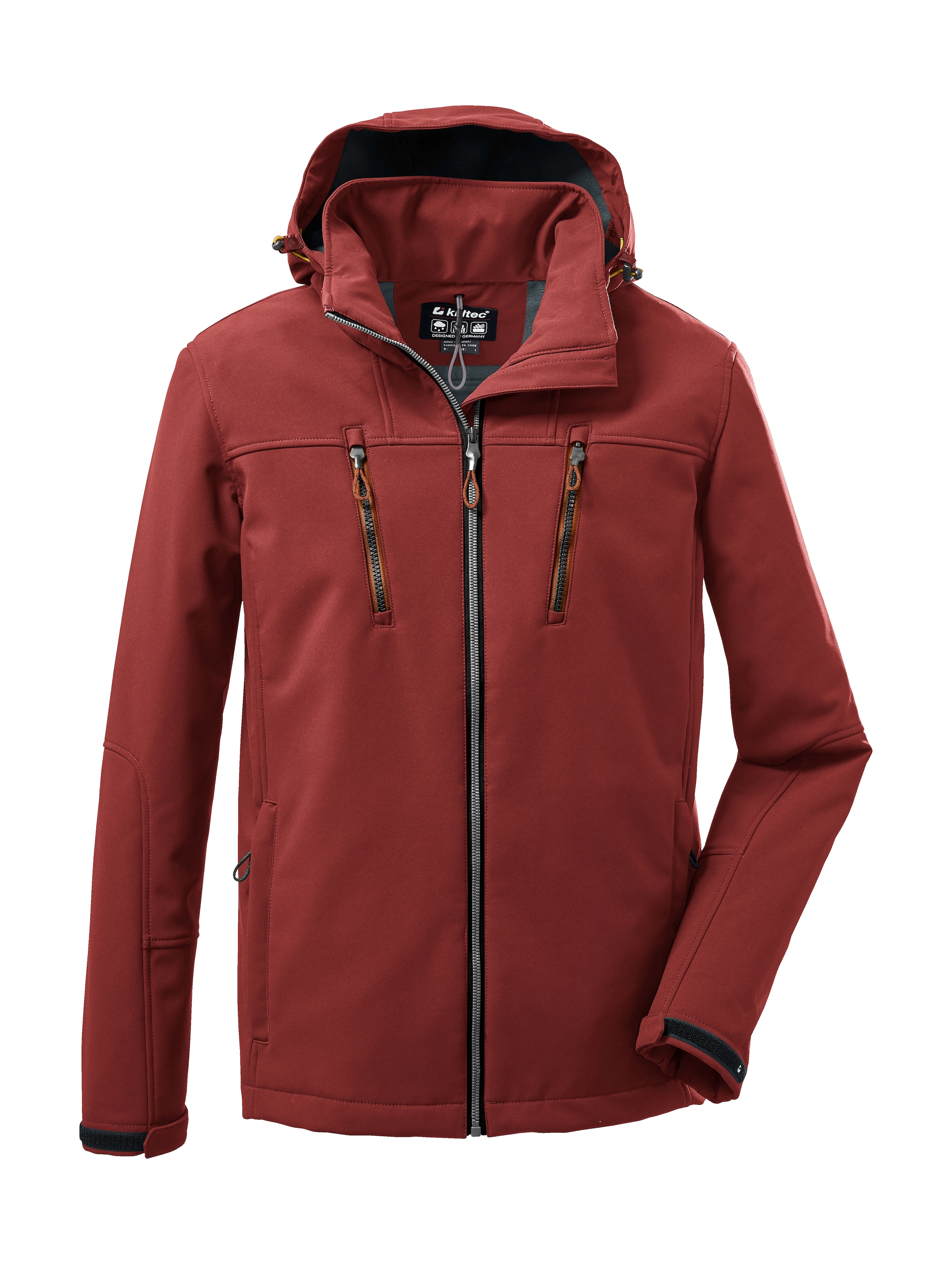 Killtec Softshelljacke »KOW 163 MN SFTSHLL JCKT« Wasserdichte Softshelljacke, abnehmbare Kapuze, Fleece-Futter
