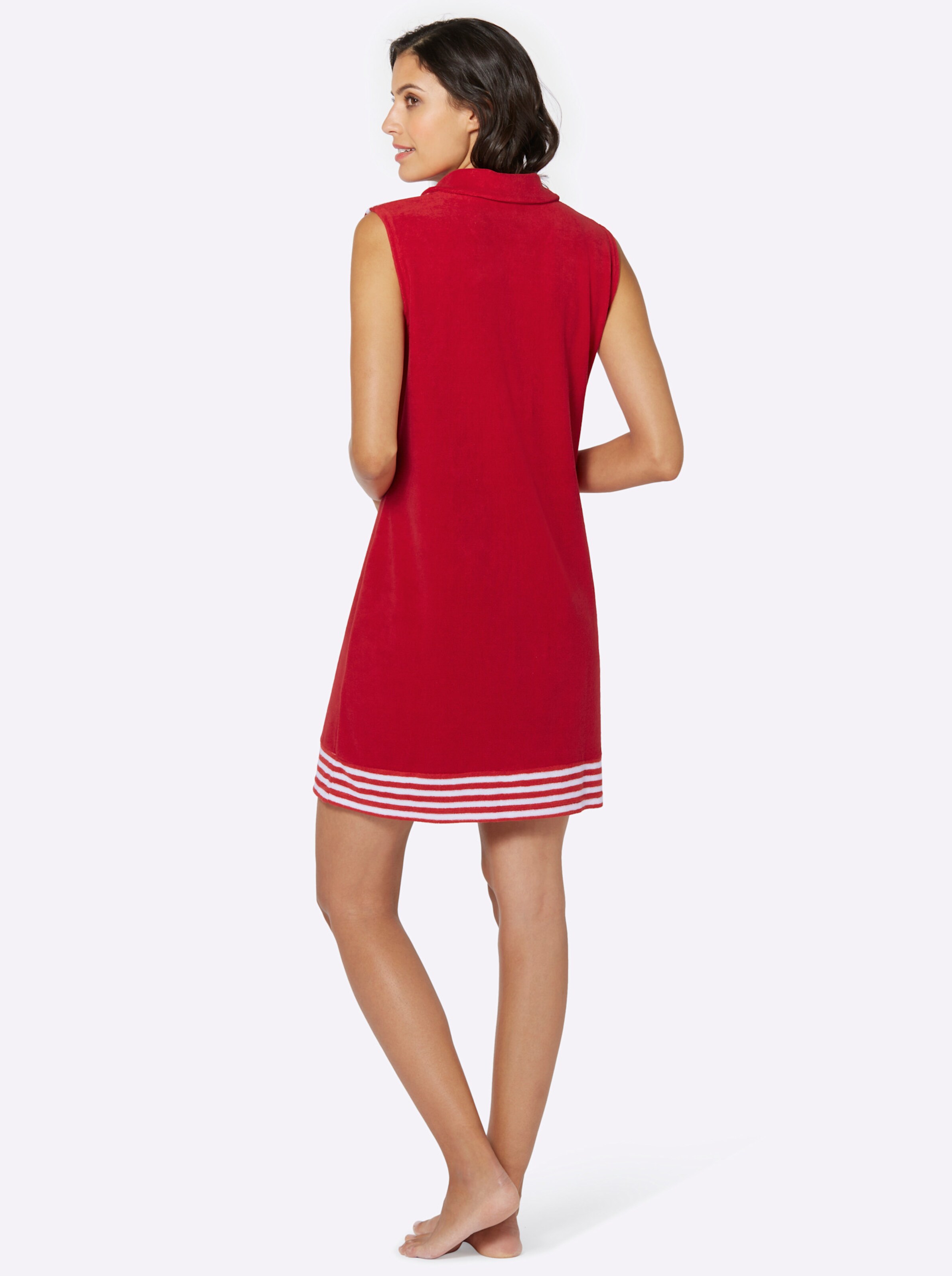Plantier Sommerkleid in rot