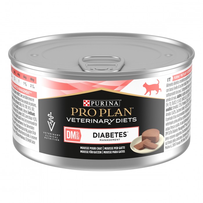 Pro Plan Veterinary Diets DM St/Ox Diabetes Management – Pâtées en mousse pour chat
