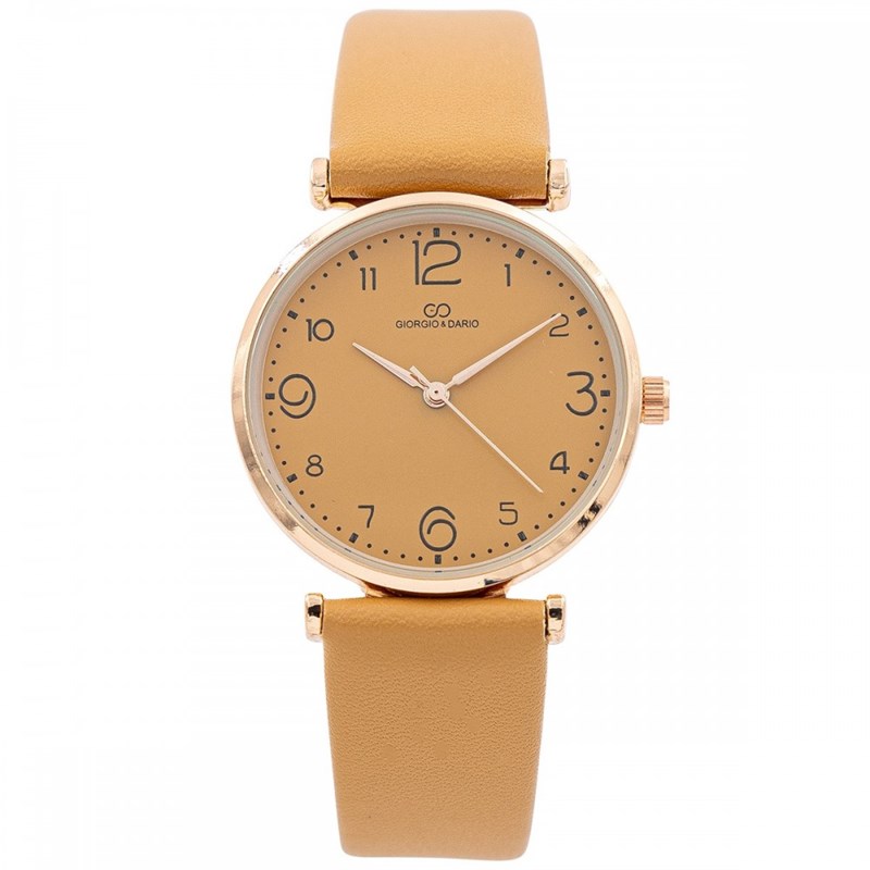 Montre Femme GIORGIO bracelet Cuir Marron