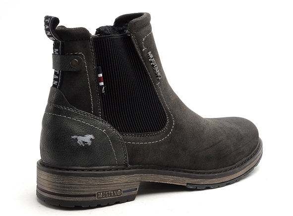 Mustang boots bottine homme 4157608 gris