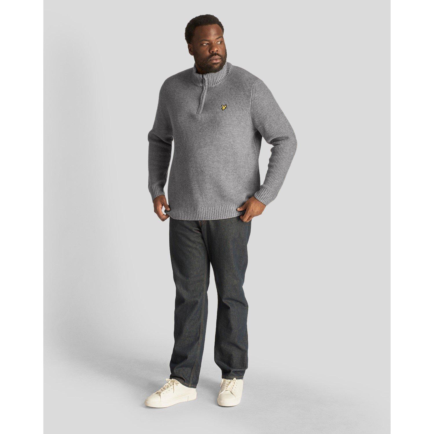 Lyle and Scott Ribbed Quarter Zip Jumper