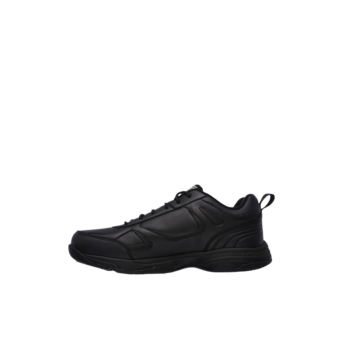 2X les points-Dighton-Baskets - Talon plat - Noir