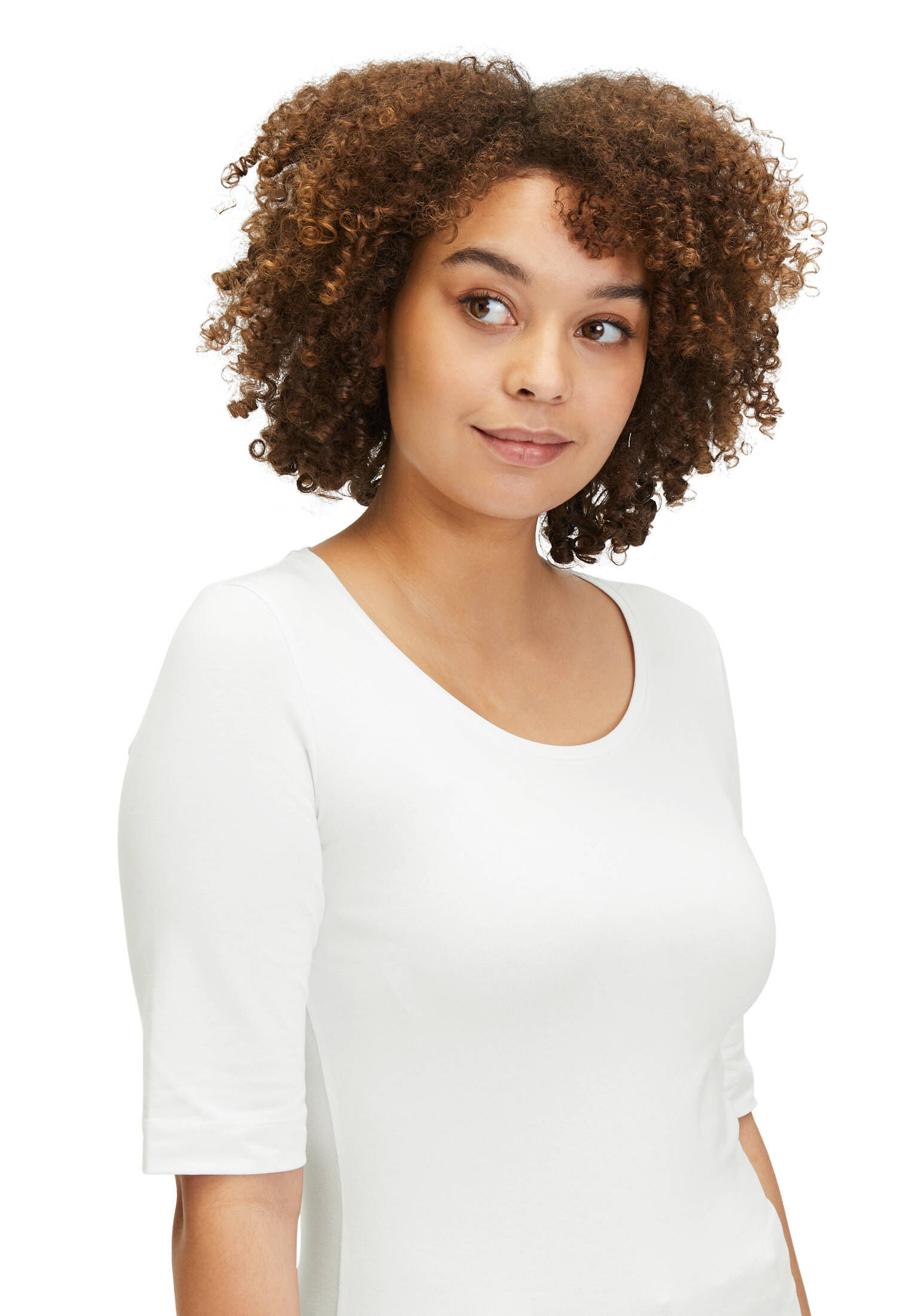 Cartoon| Damen Basic Shirt mit Rundhalsausschnitt