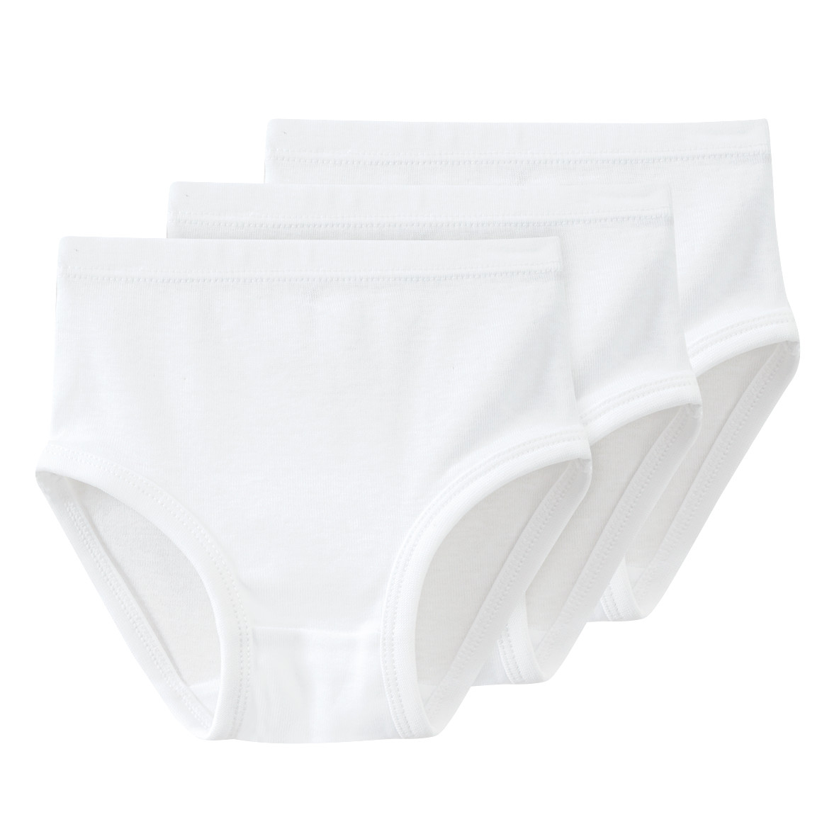 Topomini 3 Baby Slips aus Bio-Baumwolle weiss