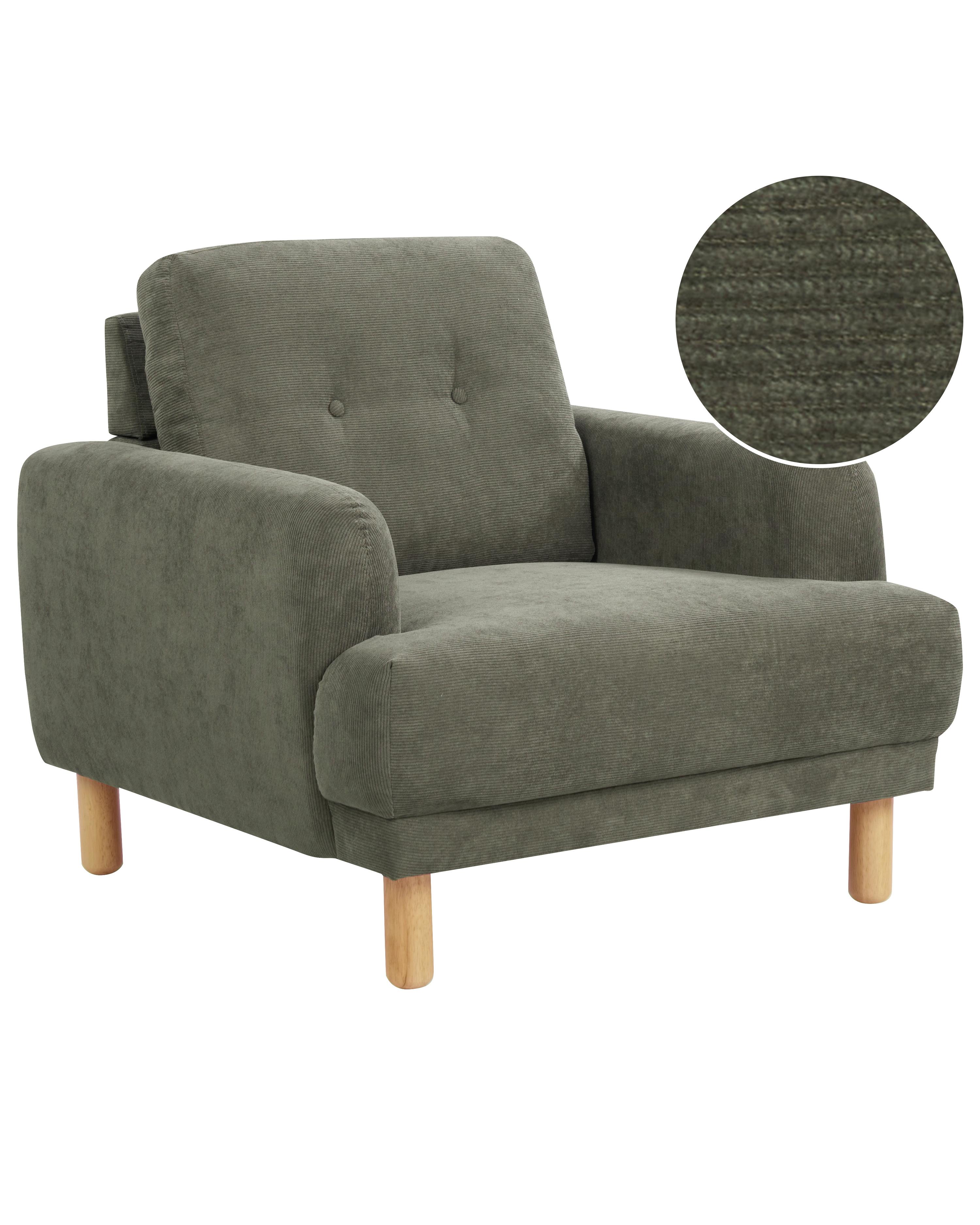 Fauteuil TUVE Corduroy Donkergroen