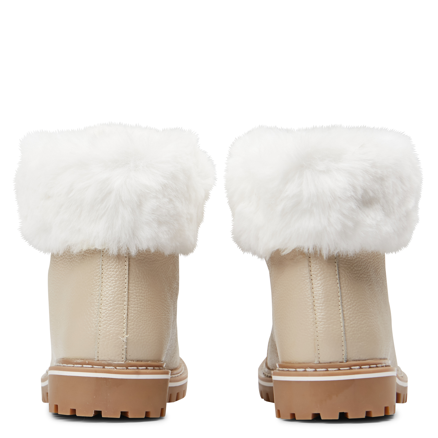 LACEN - Boots en cuir mélangé | Beige