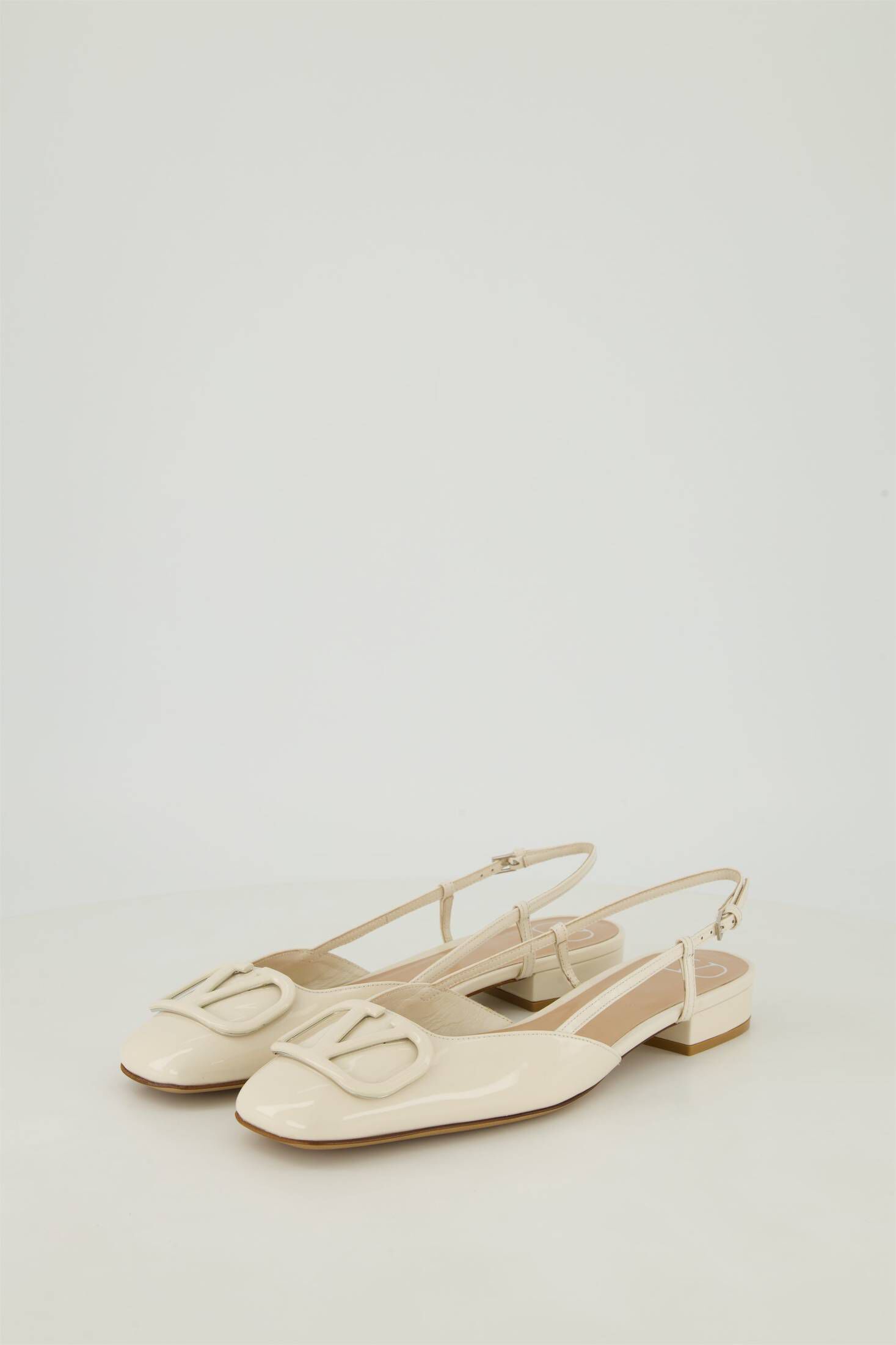 Valentino Garavani| Damen Slingback-Ballerina VLOGO SIGNATURE Lackleder