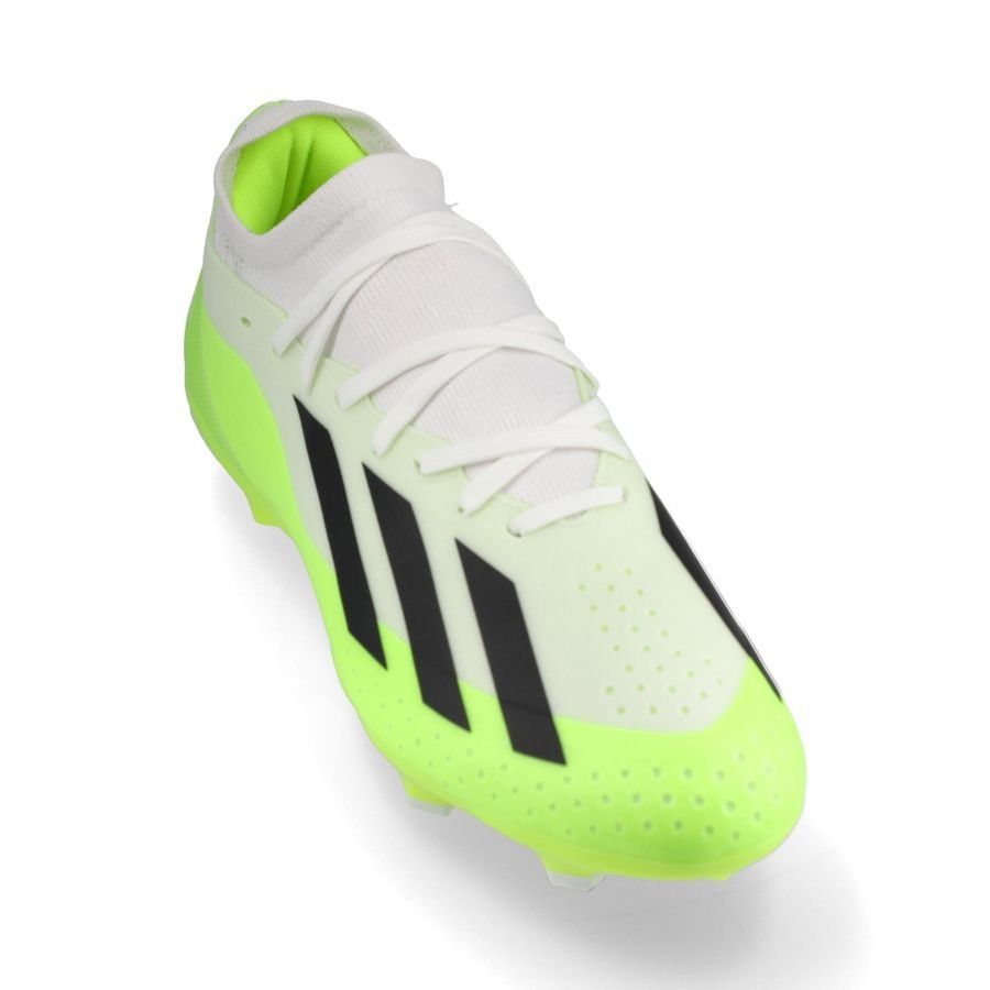 adidas X Crazyfast .3 FG Crazyrush - Blanc/Noir/Lucid Lemon