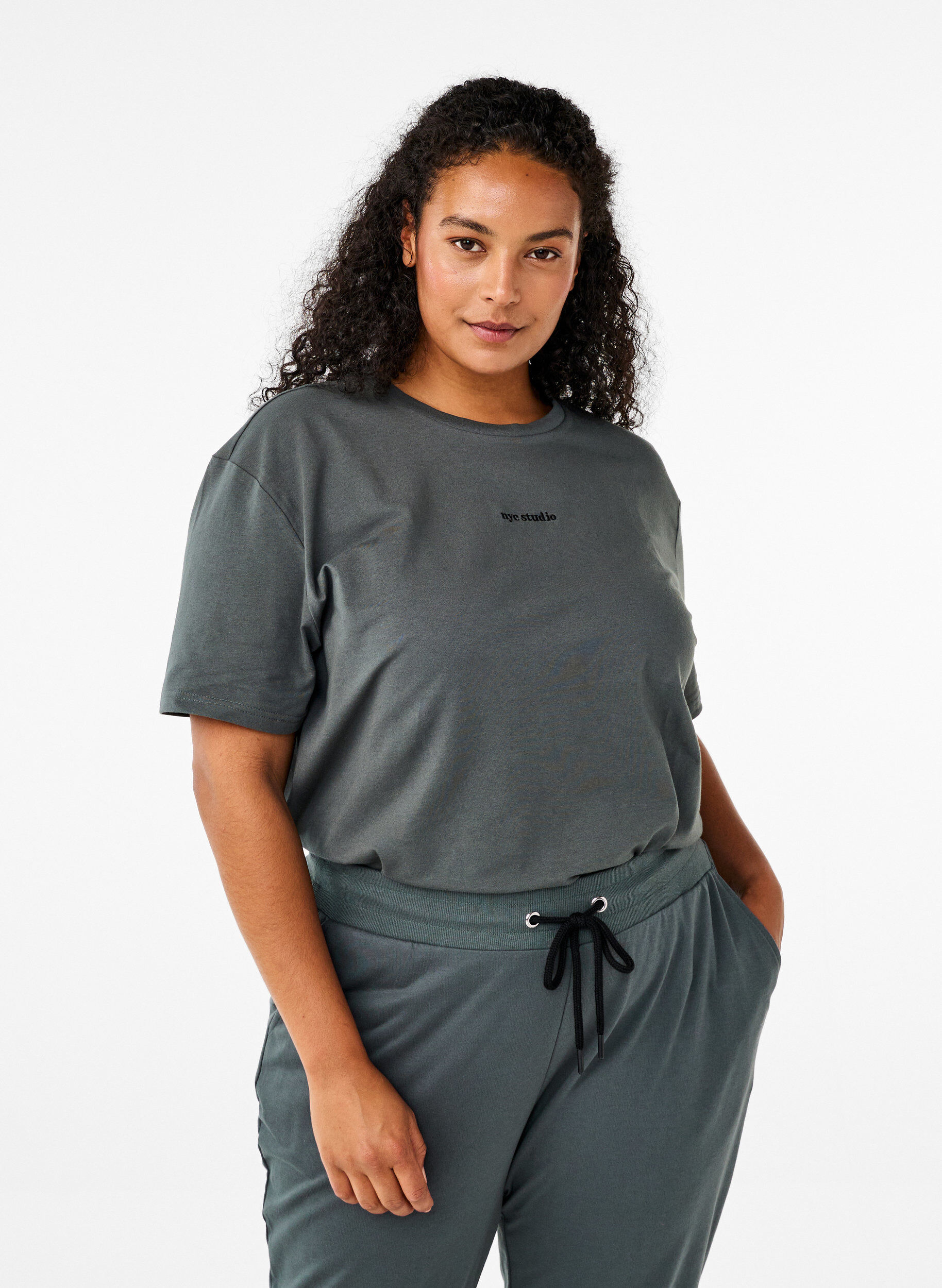Sporty t-shirt i økologisk bomuld