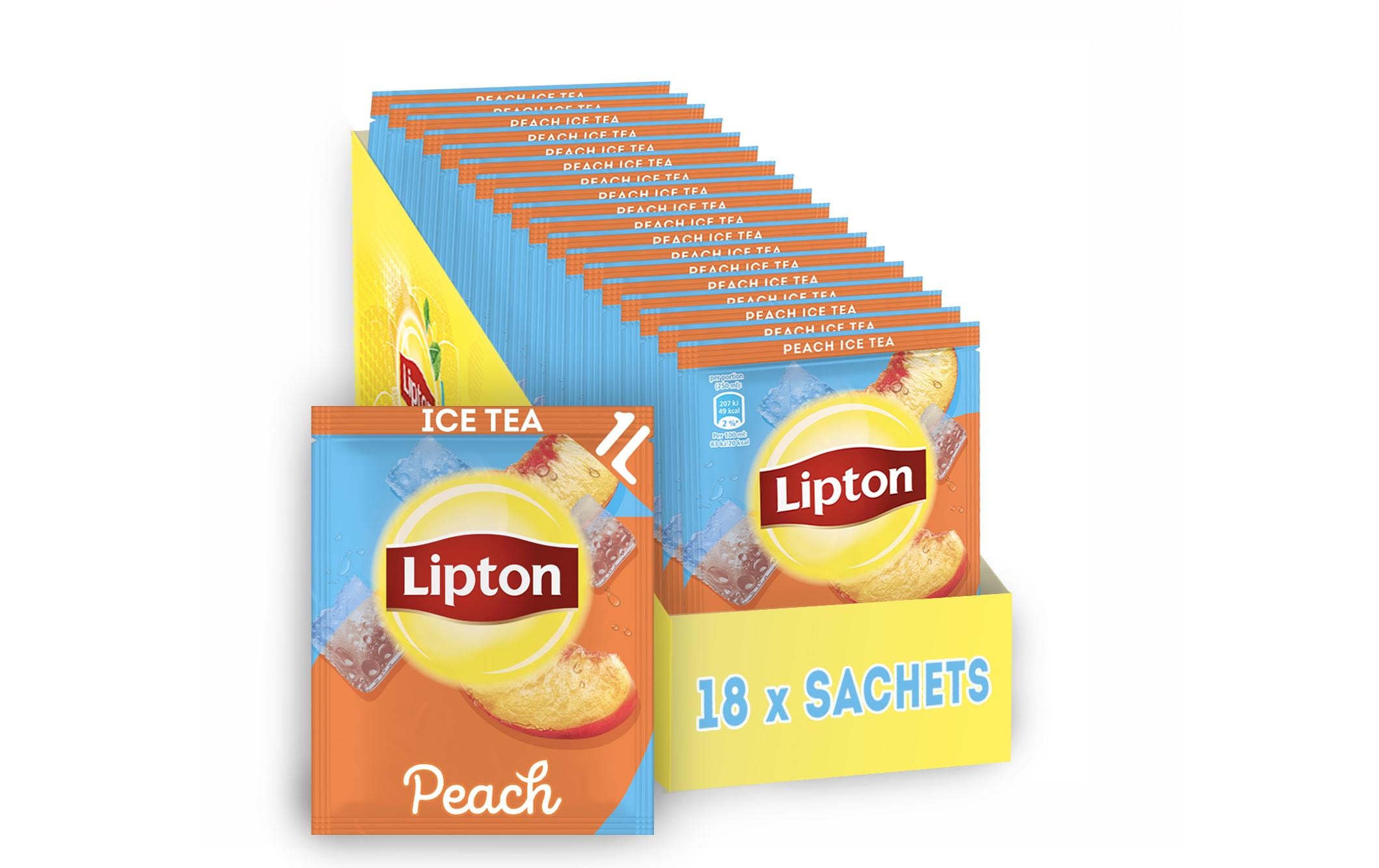 Eistee Pulver Pfirsich 18 x 52 gEisteepulver in praktischen Portionsbeuteln