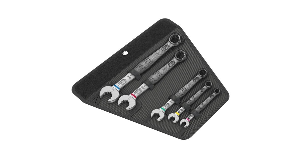 Wera6003 Joker 5 set 1 Ringsteeksleutelset, 5‑delig moersleutel