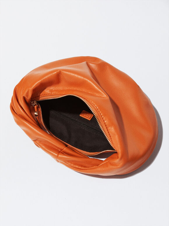 Mini Bolsa Franzida - Laranja