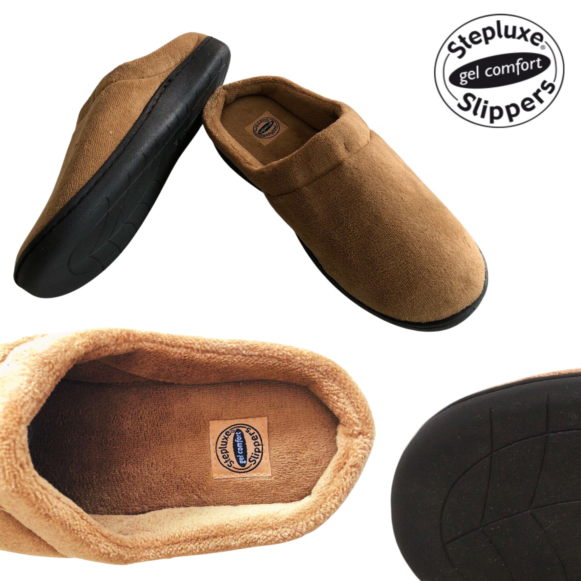 Best Direct® Slipper - Gel Schuh Hausschuh, weich, warm Stepluxe Slippers