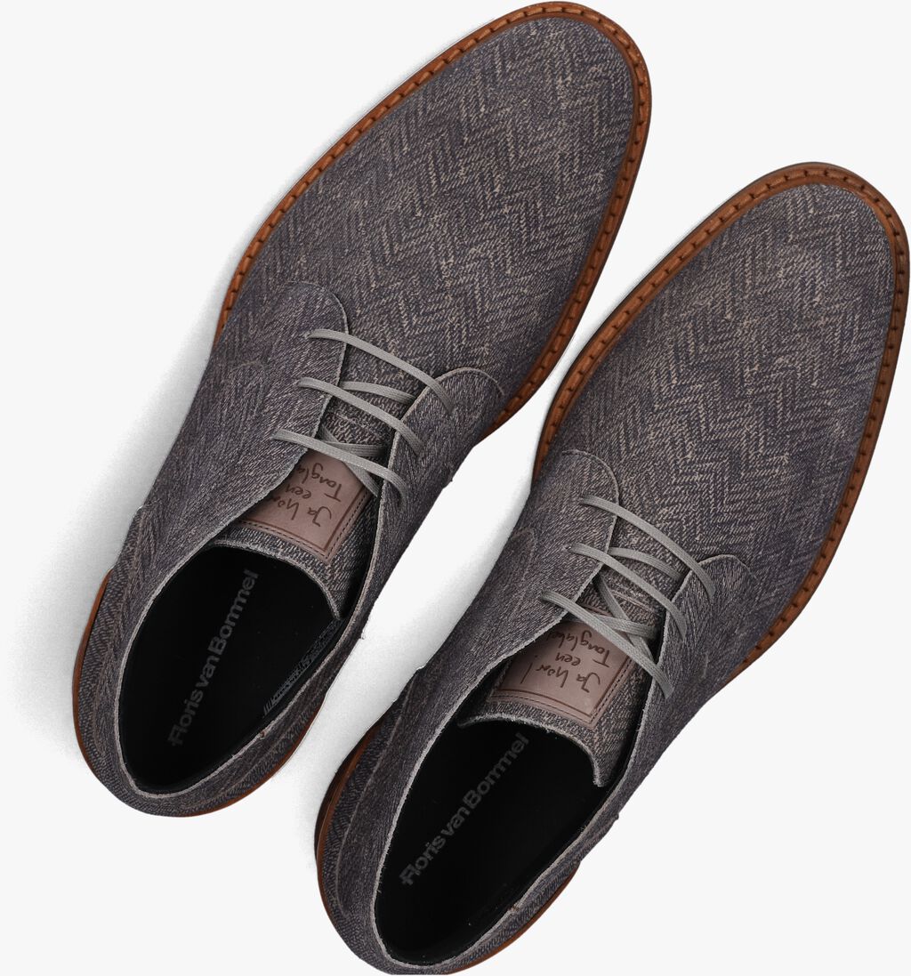 grijze floris van bommel veterschoenen sfm-50159 crepi