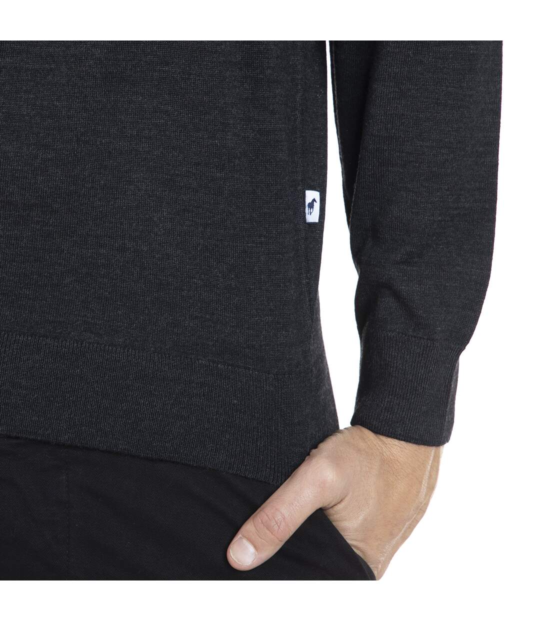 Pull manches longues col roulé laine LUPO
