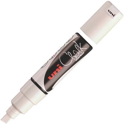 Marqueur effaçable craie Uni-Ball Chalk pointe biseautée 8 mm