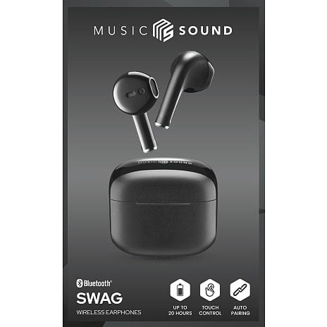 Music Sound Swag TWS trådløse in-ear høretelefoner - sort