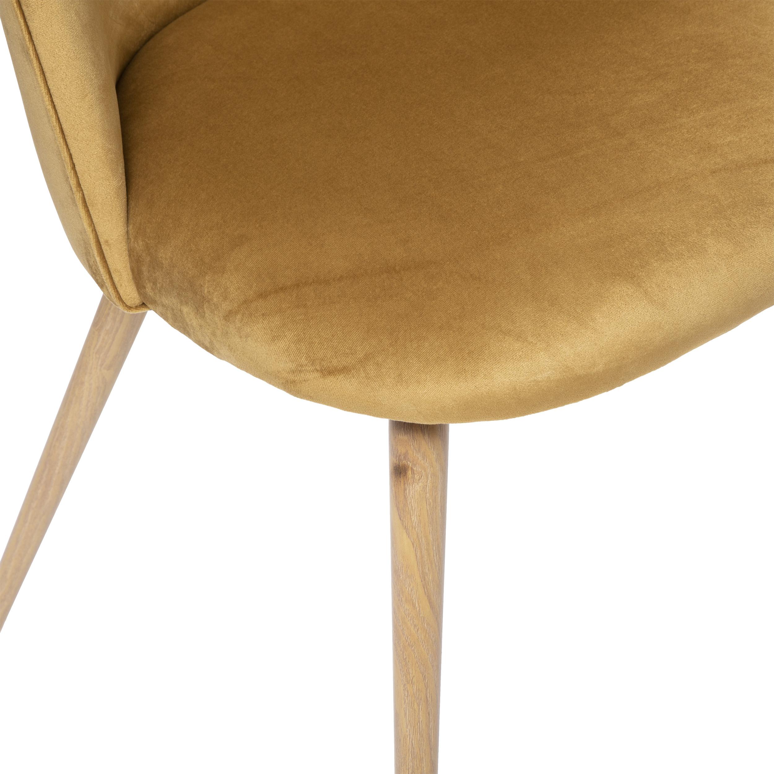 CHAISE IMITATION HETRE SLANO JAUNE CUMIN
