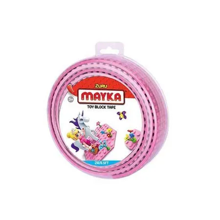 Mayka Block Baustein Tape rosa, 2m x 4 Noppen