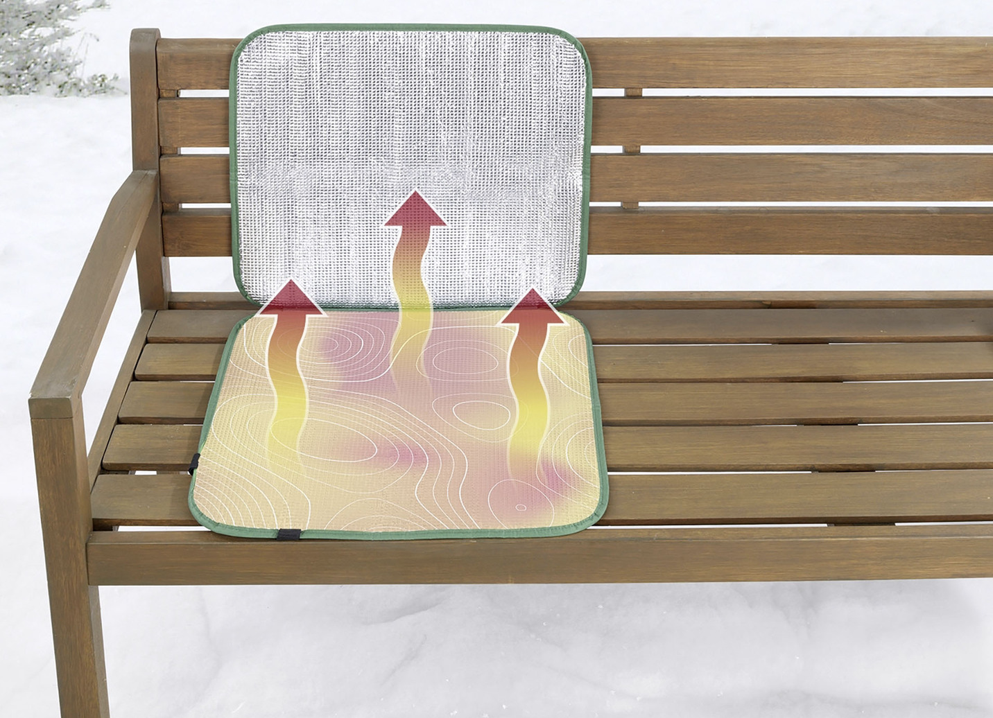 Thermo Sitz- und Rückenkissen XL