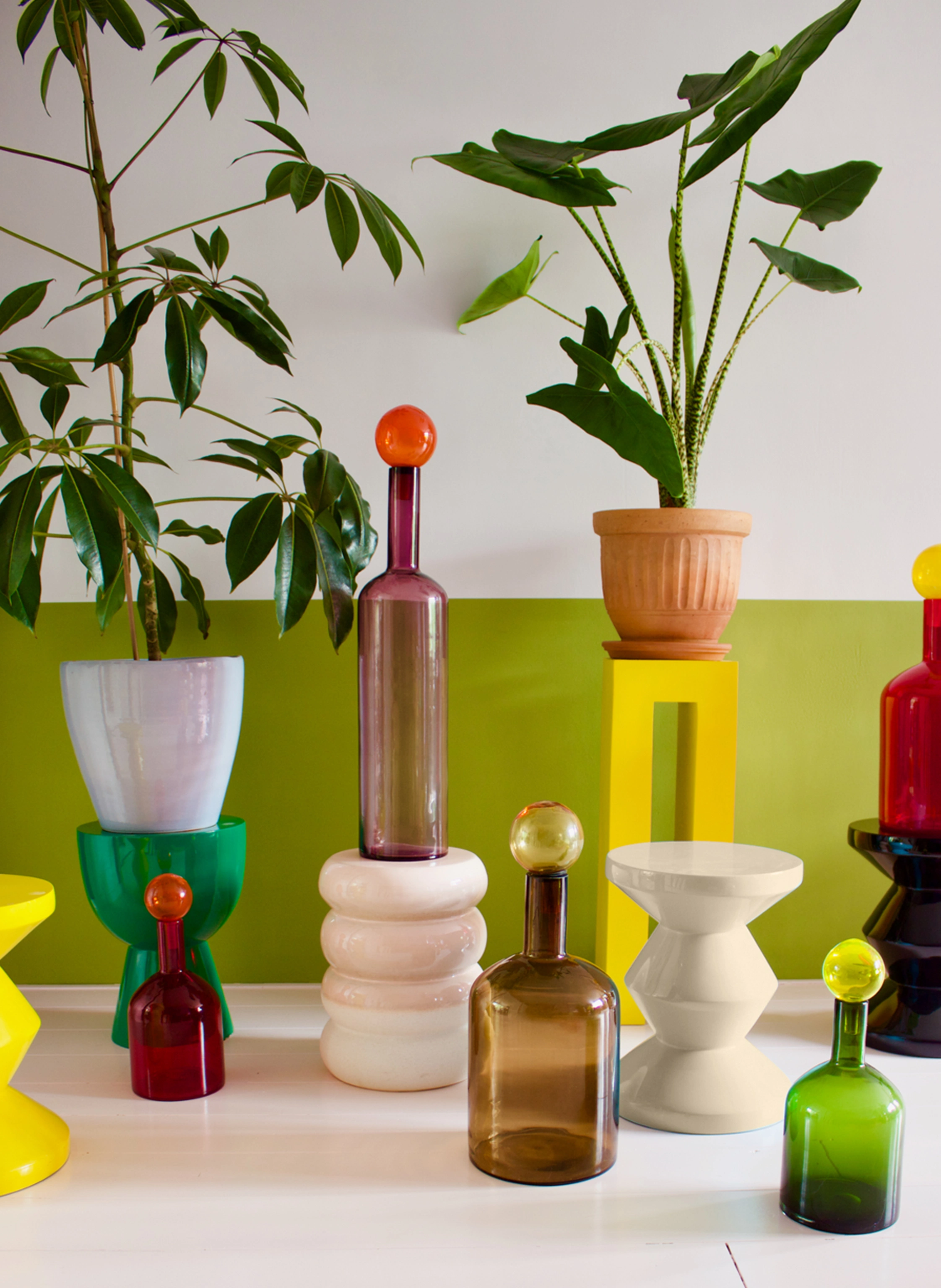 POLSPOTTEN Hocker ZIG ZAG