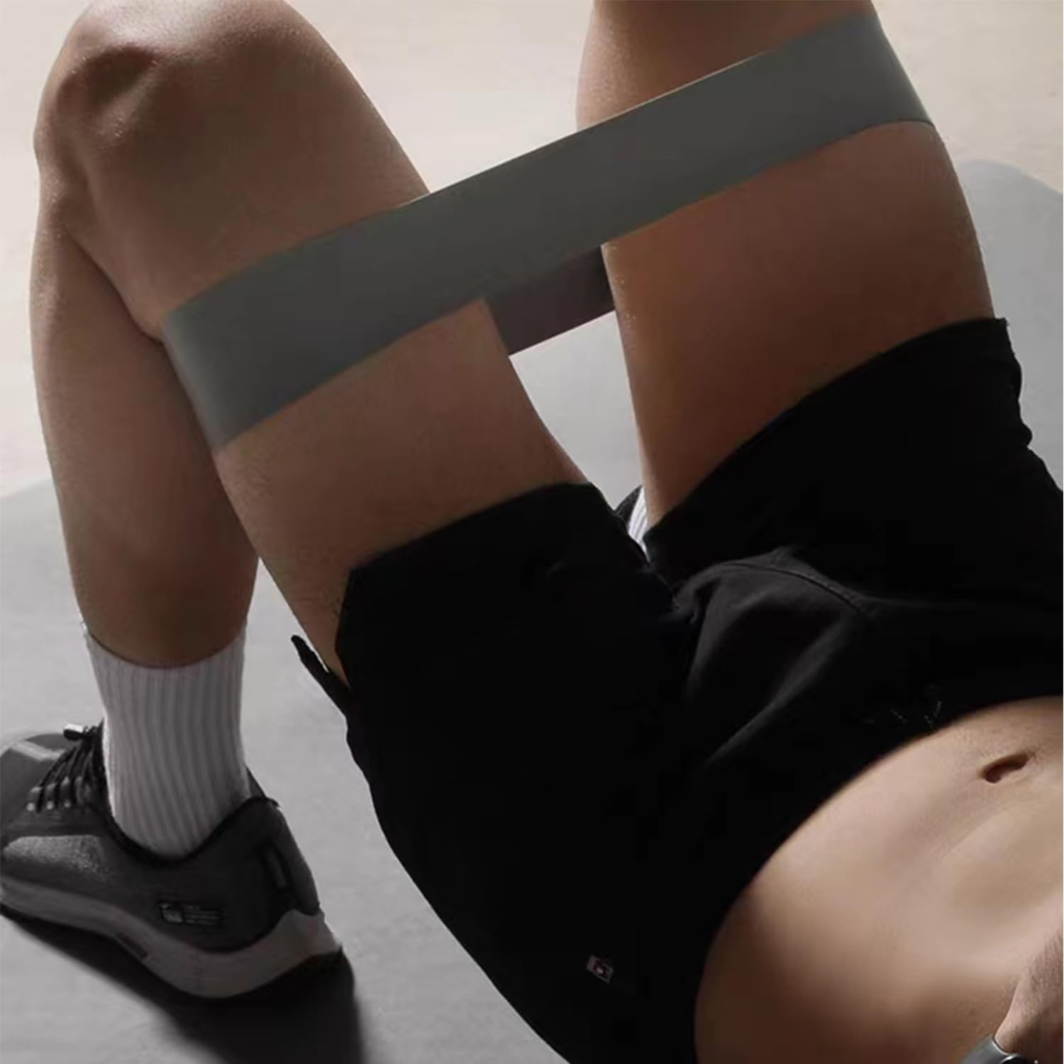 (5er Set) Gummi Fitness Übungsbänder / Widerstandsbänder / Gymnastikbänder für Training / Yoga / Pilates - Blau / Rosa