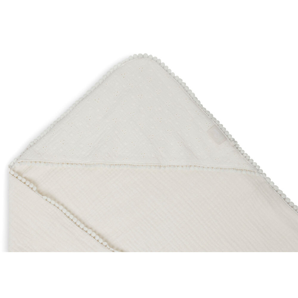Jollein Baby Badcape Embroidery Ivory75 x 75 cm
