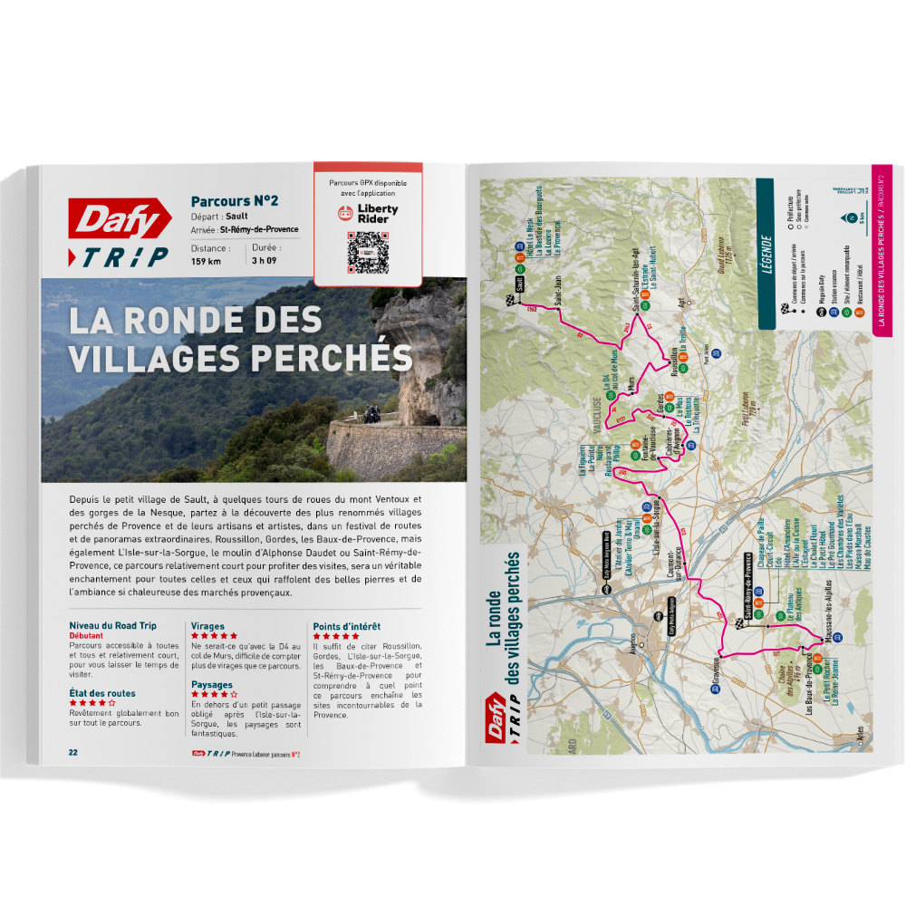 Dafy Moto - Roadbook Moto : Dafy Trip Provence Luberon