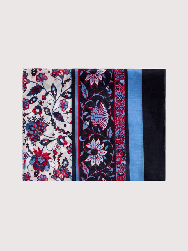 Foulard à imprimé fleuri