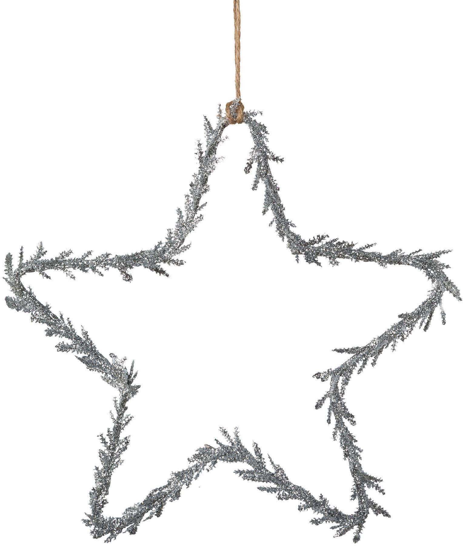 Creativ deco Dekostern »Weihnachtsstern, Glitter, Weihnachtsdeko«
