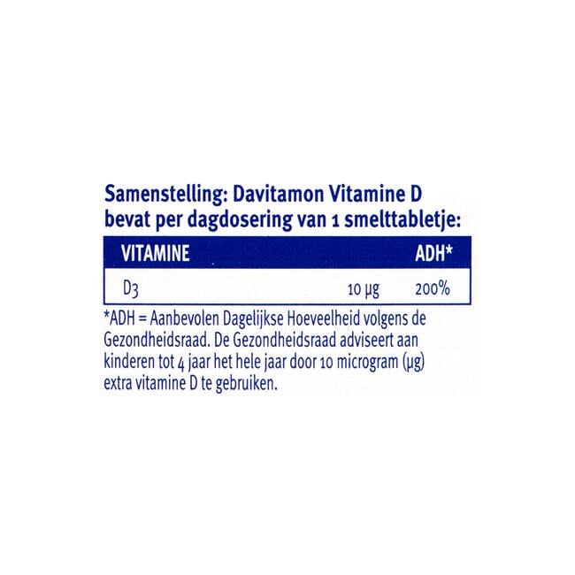 Davitamon Kind Vitamine D Smelttabletten Citroen