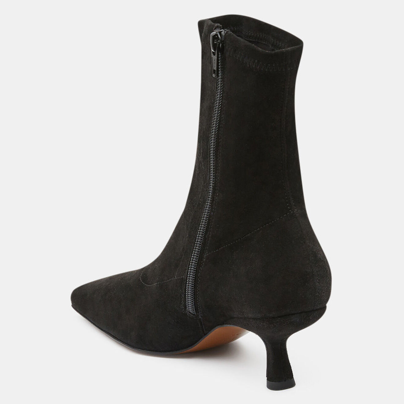 By Far Bottines en Velours de Cuir Socks noires