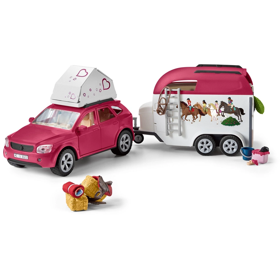 schleich® Horse Club Abenteuer mit Auto und Pferdeanhänger 42535