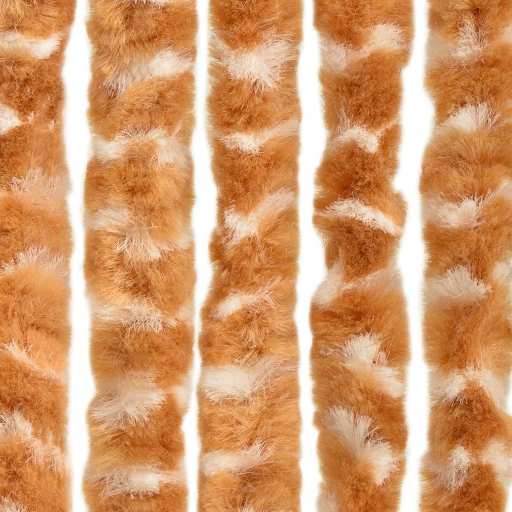 Moustiquaire ocre et blanc 56x185 cm chenille