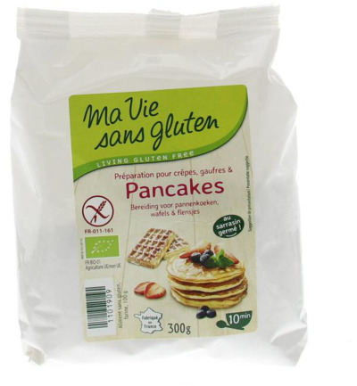 Ma Vie Sans Gluten Pannenkoeken Wafels En Flensjes Mix Glutenvrij Bio (300 gr)
