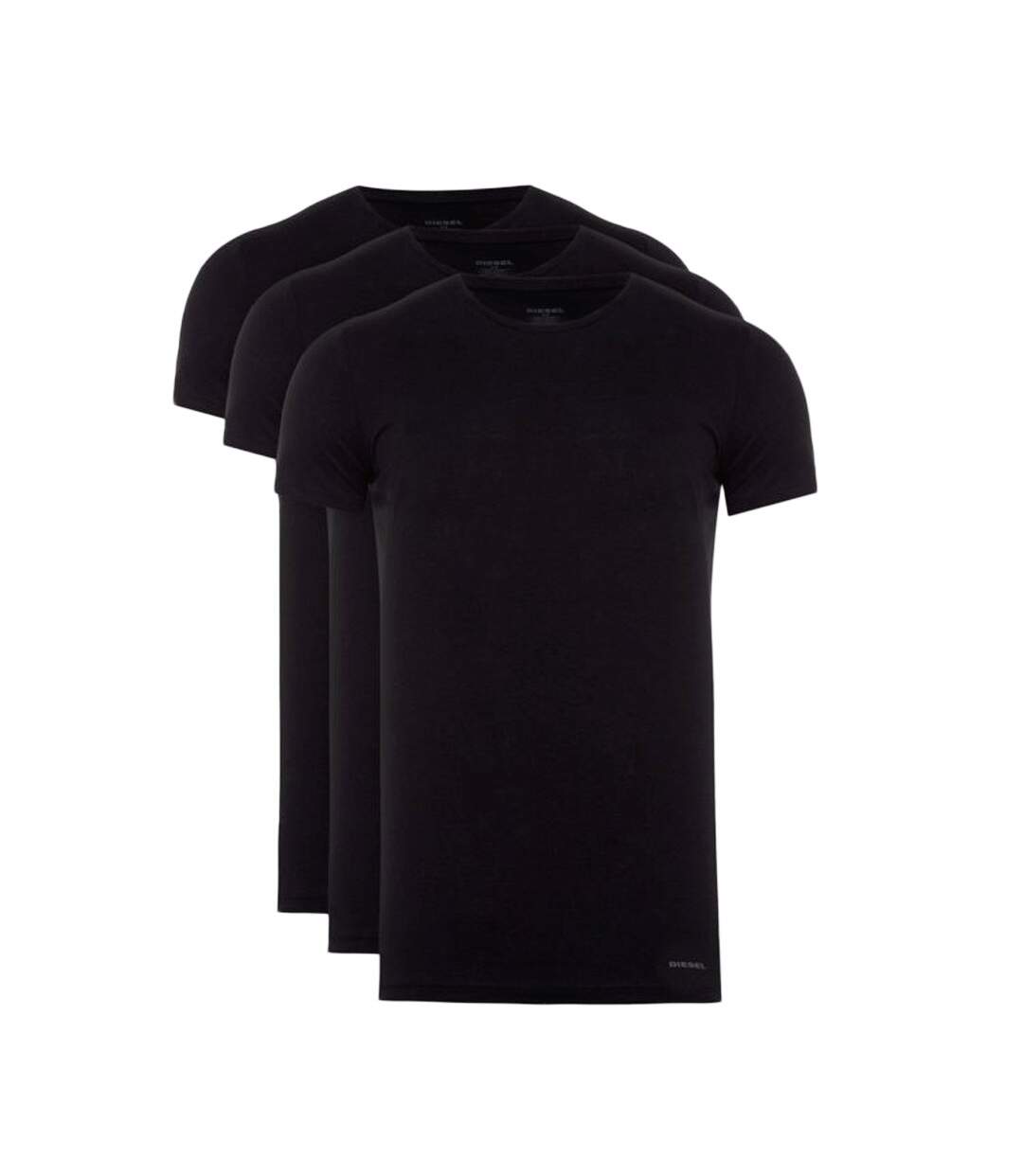 x3 T-shirts Noirs Homme Diesel Tee-shirts Diesel Jake