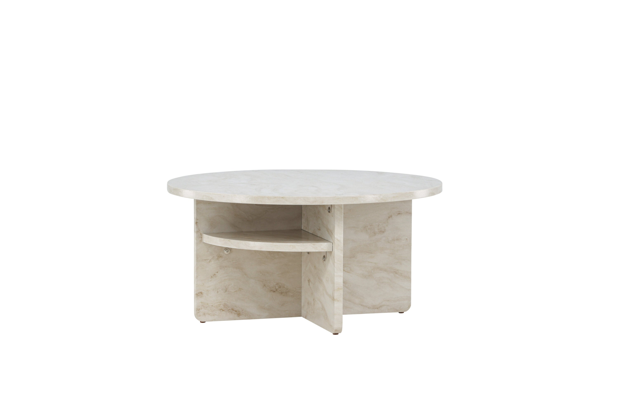 Kuopio Salontafel - ø85 cm - Marmer look