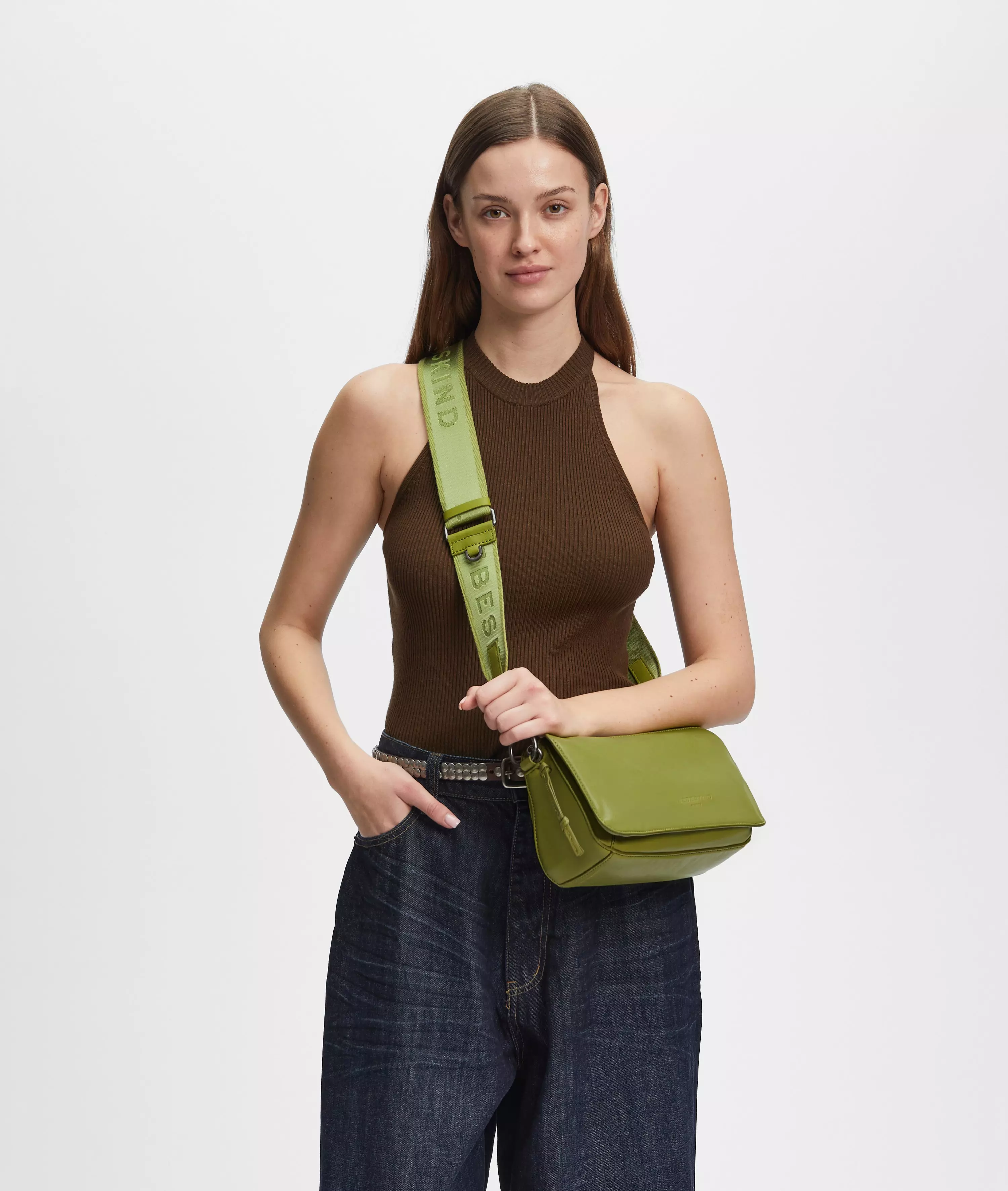 Clarice Crossbody M Spacious crossbody bag made from sheepskin