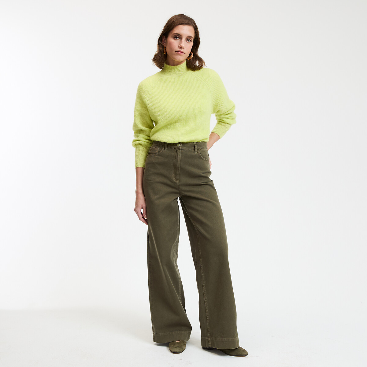 COLEÇÕES LA REDOUTE<br>Suéter ARISTIDE Signature com gola alta em alpaca mista