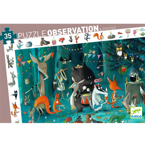 Djeco puzzel observation het dierenorkest (35st) .nl