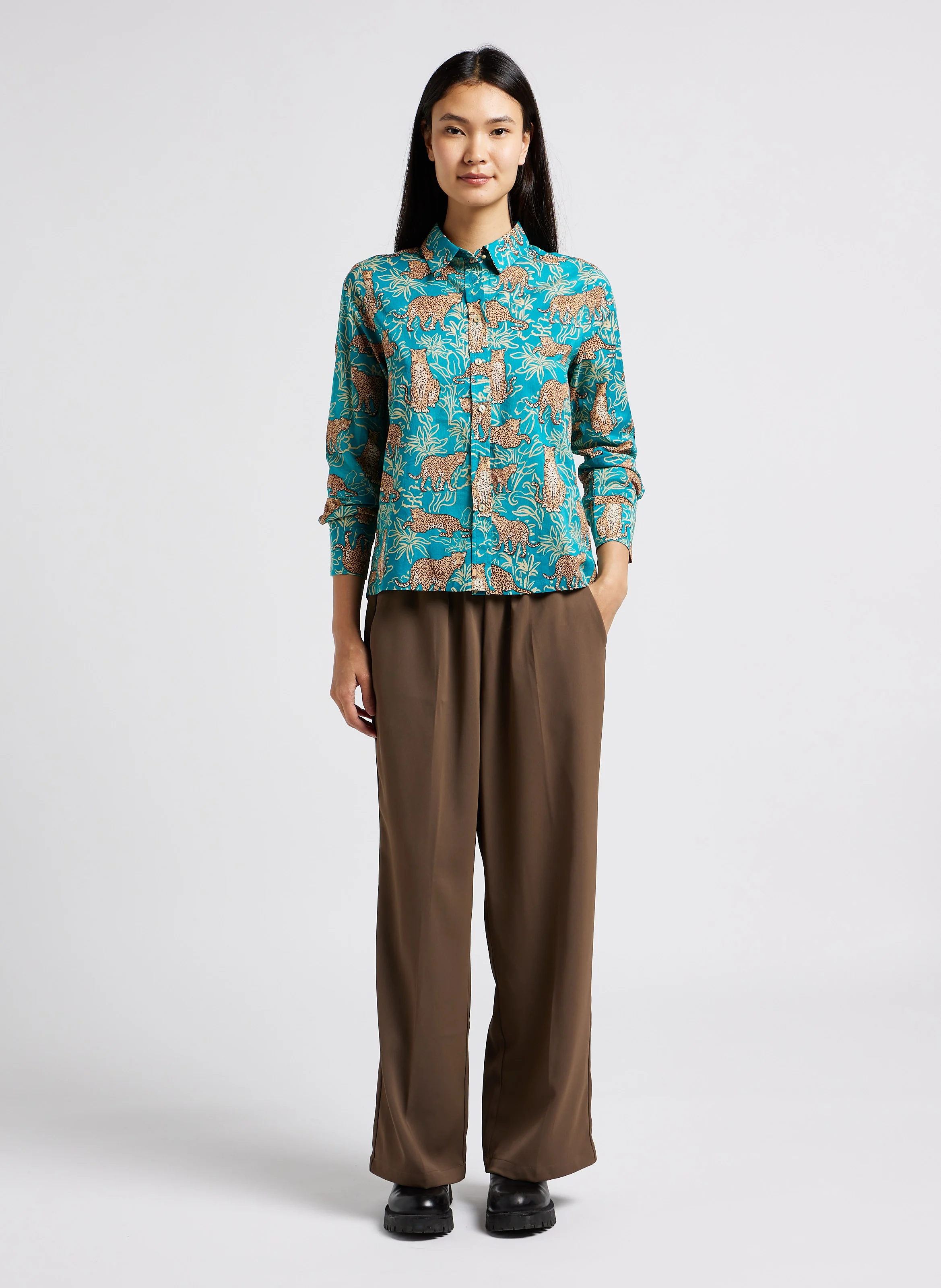 LEVI - Pantalon droit taille mi-haute | Gris