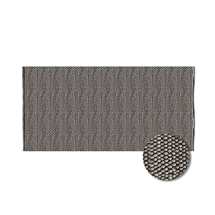 Tapis Alaska tricot L.150 x l.100 cm gris