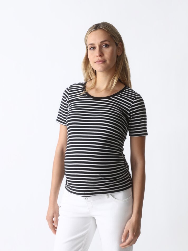 Calça jeans reta para gestantes - Natural
